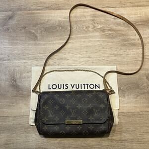 Louis Vuitton Favorite Shoulder Bag PM Brown Canvas Coated Monogram CLEAN